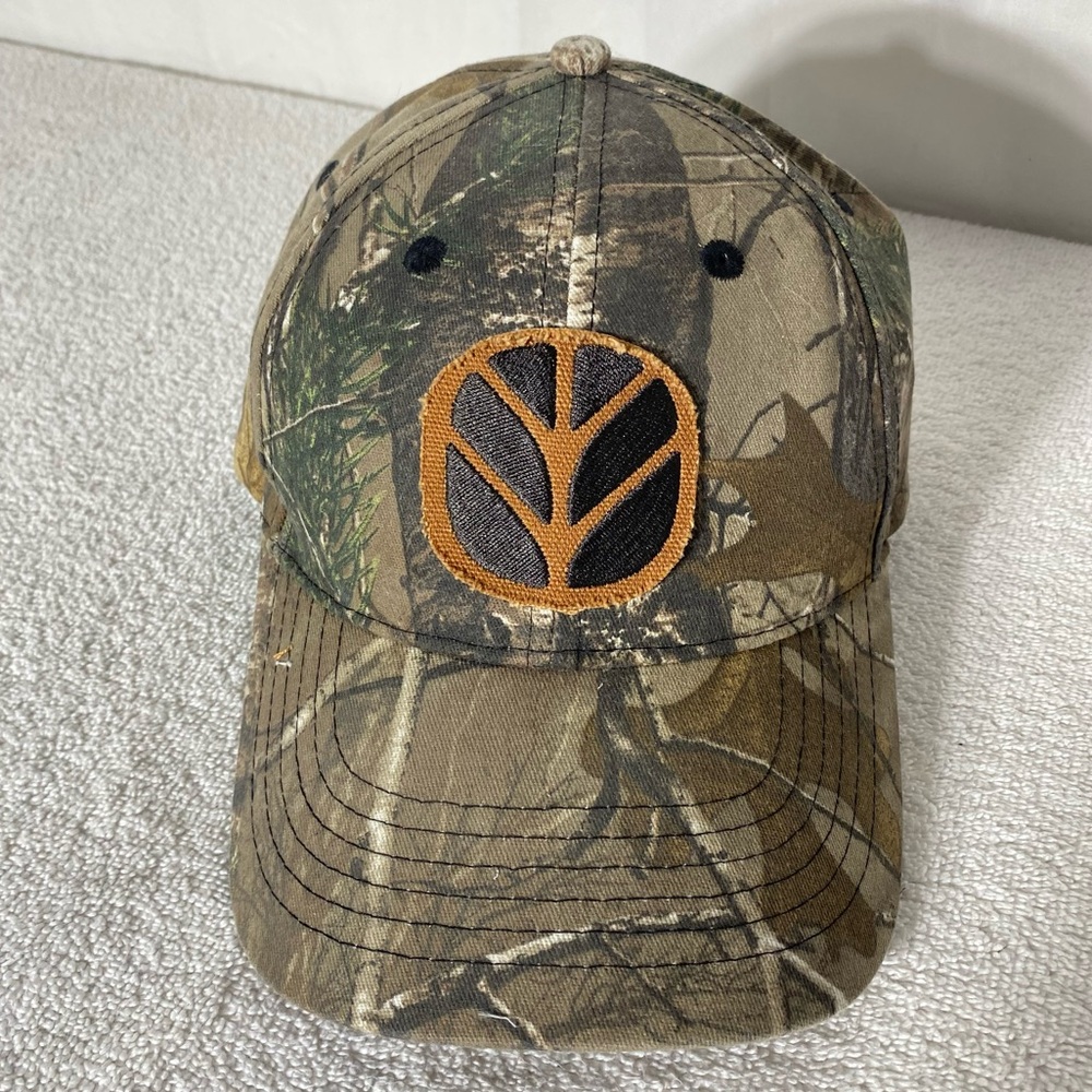 New Holland Brown Green Hard Woods Camo Baseball Cap with Embroidered Logo
